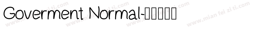 Goverment Normal字体转换
